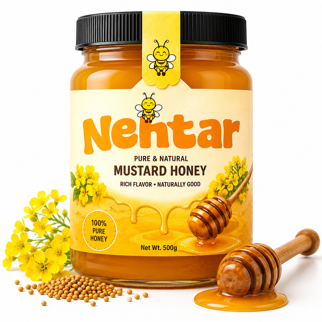 Nehtar Mustard Honey | Pure & Natural Raw Honey